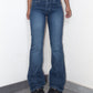 Vintage Deadstock Y2k Blue Wash Flare Leg Denim Pants - Size M