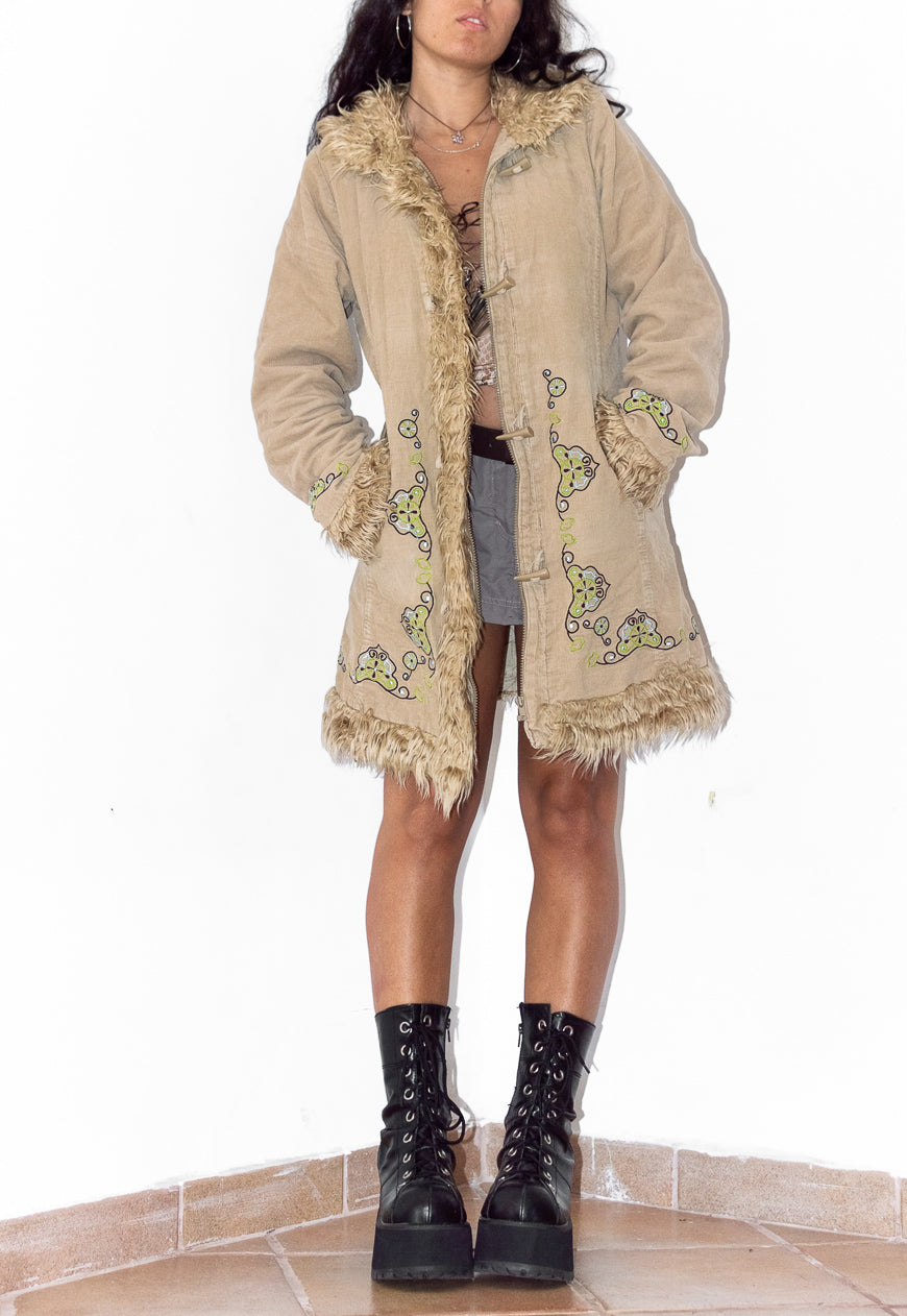 Vintage Abstract Embroidery Penny Lane Jacket