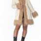 Bratz Y2k Beige Long Hair Afghan Coat