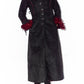 Vintage Vampy Faux Fur Embroidery Black Afghan Coat