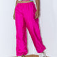 Vintage 80s Flashy Pink Harem Track pants