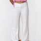 Vintage 2000s Clubbing flared Pants in White