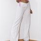 Vintage 2000s Clubbing flared Pants in White