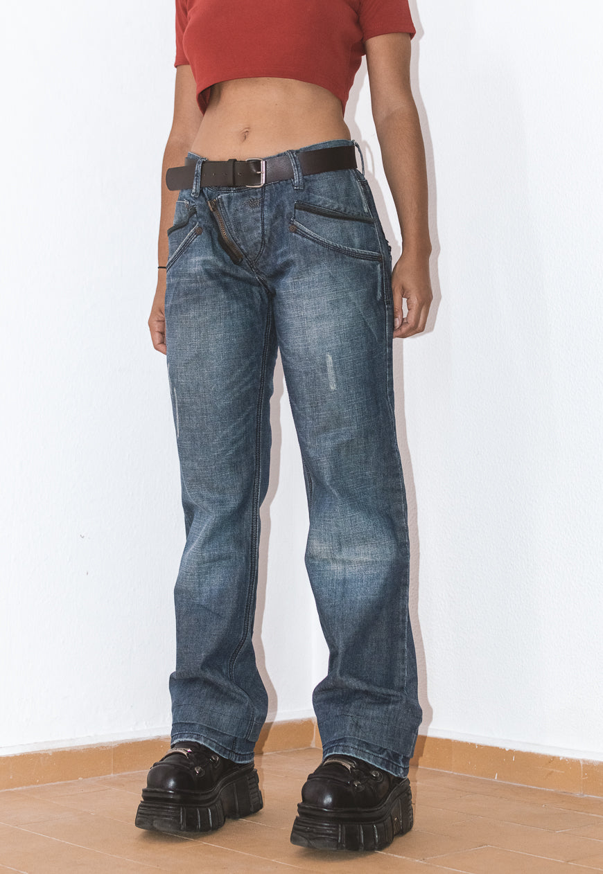 Vintage Y2k Baggy Style Straight Jeans