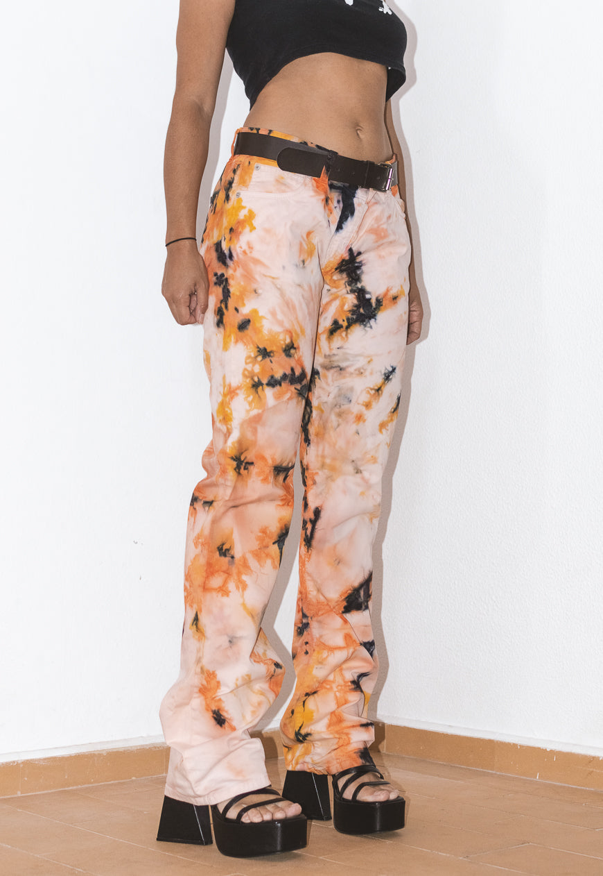 Hugo Boss 2000s Upcycled Tie Dye Straight Pants