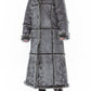 Vintage Faux Fur Patchwork Long Afghan Coat