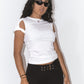 Helmut Lang Cut Out T-shirt in White