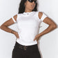 Helmut Lang Cut Out T-shirt in White