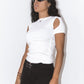 Helmut Lang Cut Out T-shirt in White