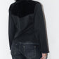 Vintage 90s Padded Shoulders Black Zip Through Lightweight Jacket - Size S