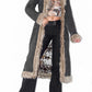 Y2k Vintage Faux Fur Trim Long Denim Coat