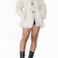 Faux fur Trim Thick Corduroy Short Coat