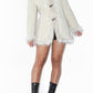 Faux fur Trim Thick Corduroy Short Coat