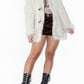 Faux fur Trim Thick Corduroy Short Coat