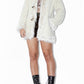 Faux fur Trim Thick Corduroy Short Coat