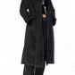 Vintage Black Faux Fur Long Afghan Coat