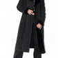 Vintage Black Faux Fur Long Afghan Coat