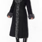 Vintage Black Faux Fur Afghan Overcoat