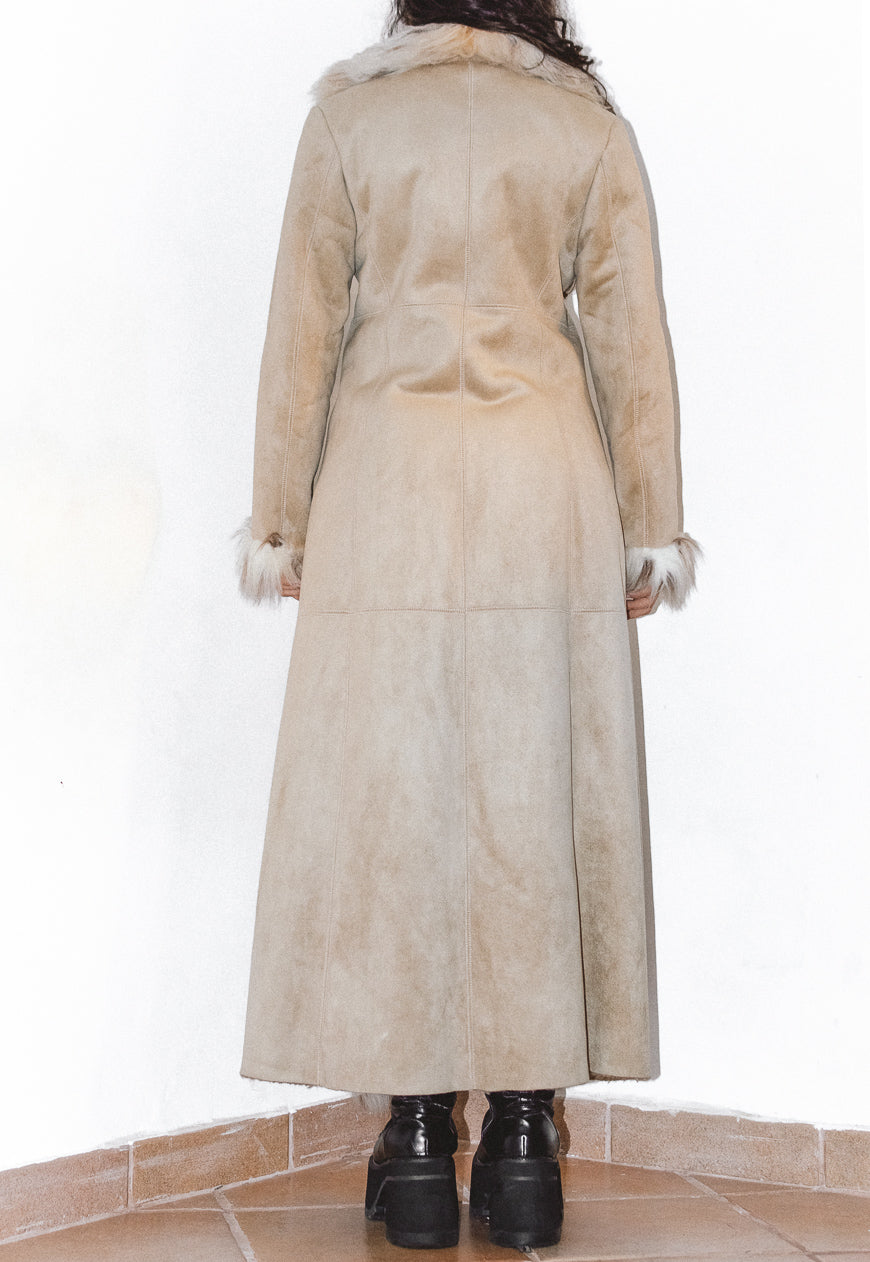 Y2k Vintage Long Afghan Fur Coat