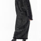 Y2k Full Length Vintage Black Fur Coat