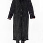 Y2k Full Length Vintage Black Fur Coat