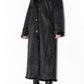 Y2k Full Length Vintage Black Fur Coat