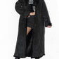 Y2k Full Length Vintage Black Fur Coat