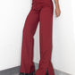 Vintage Deadstock Vampy Wide Leg Flare Y2k Trousers with Slit Details - Size L