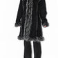 Vintage 2000s Black Hooded Faux Fur Penny Lane Coat