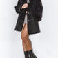 Vintage Boho Short Black Furry Afghan Coat