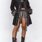 Y2k Faux Fur Lightweight Black Penny Lane Coat