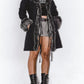 Y2k Faux Fur Lightweight Black Penny Lane Coat