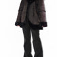 Y2k Vintage Short Shearling Faux Fur Jacket