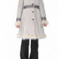 Y2k Beige Embroidery Faux Suede Penny Lane Coat