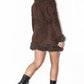 Y2k Short Penny Lane Coat in Brown