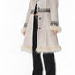 Y2k Beige Embroidery Faux Suede Penny Lane Coat