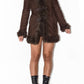 Y2k Short Penny Lane Coat in Brown