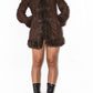 Y2k Short Penny Lane Coat in Brown