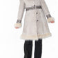 Y2k Beige Embroidery Faux Suede Penny Lane Coat