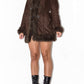 Y2k Short Penny Lane Coat in Brown