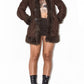 Y2k Short Penny Lane Coat in Brown