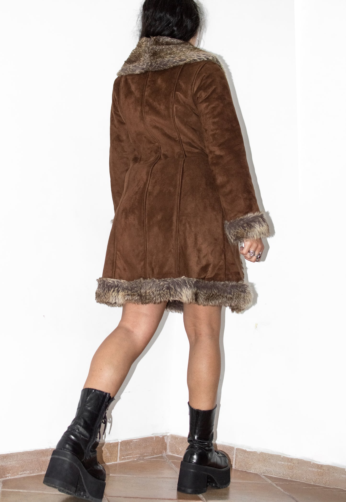 Vintage Brown Short Penny Lane Coat