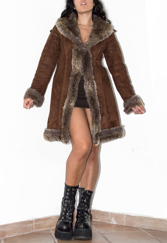 Vintage Brown Short Penny Lane Coat