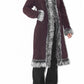 Vintage Burgundy Faux Fur Hooded Afghan Coat