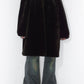 Vintage 90s Oversize Faux Fur Brown Coat - Size XL