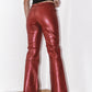 Britney Spears Y2k Faux Leather Bootcut Pants