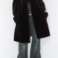 Vintage 90s Oversize Faux Fur Brown Coat - Size XL