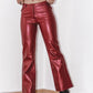 Britney Spears Y2k Faux Leather Bootcut Pants