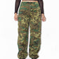 Vintage Y2K Military Straight Leg Pants with Adjustable Waist