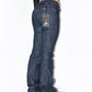 Vintage Deadstock Dark Blue Flared Leg Denim